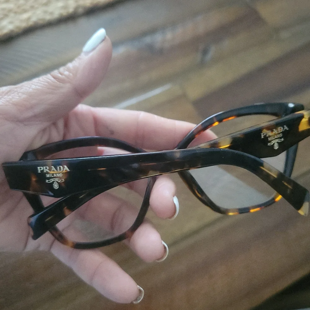 Prada Brown Oversized Tortoiseshell Glasses - Picture 7 of 13